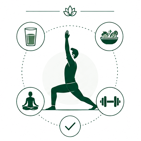 Daily men's wellness routine